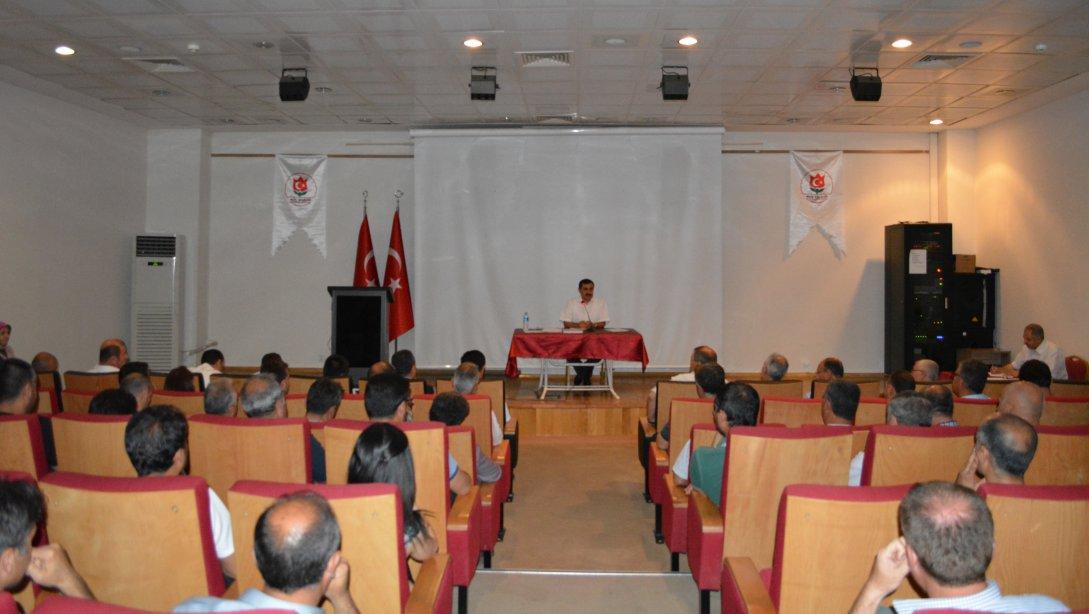 Milli Eğitim Müdürü Metin İlci Başkanlığında Yapılan 2018-2019 Eğitim Öğretim Yılı, Yıl Sonu Değerlendirme Toplantısı Yapıldı.