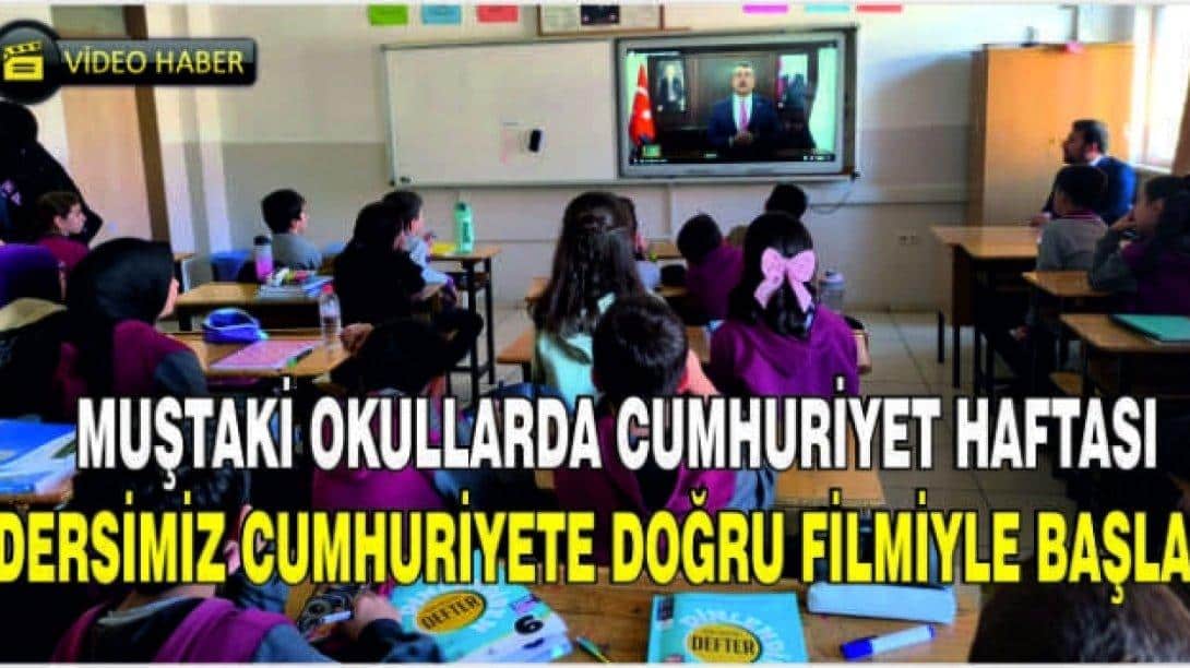 BASINDA BİZ (ALPARSLANDİYARI 28.10.2024 TARİHLİ YEREL BASIN HABERİ) Muştaki Okullarda Cumhuriyet haftası dersimiz Cumhuriyete Doğru filmiyle başladı 